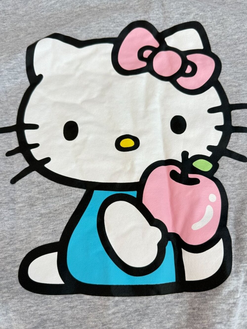 Hello Kitty Sanrio Gray Crewneck Sweatshirt Top Kitty Cat Size Medium - Picture 8 of 8